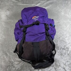 Vintage Lowe Alpine Walkabout 35 Backpack Purple Hiking Bag Camp Outdoor Padded